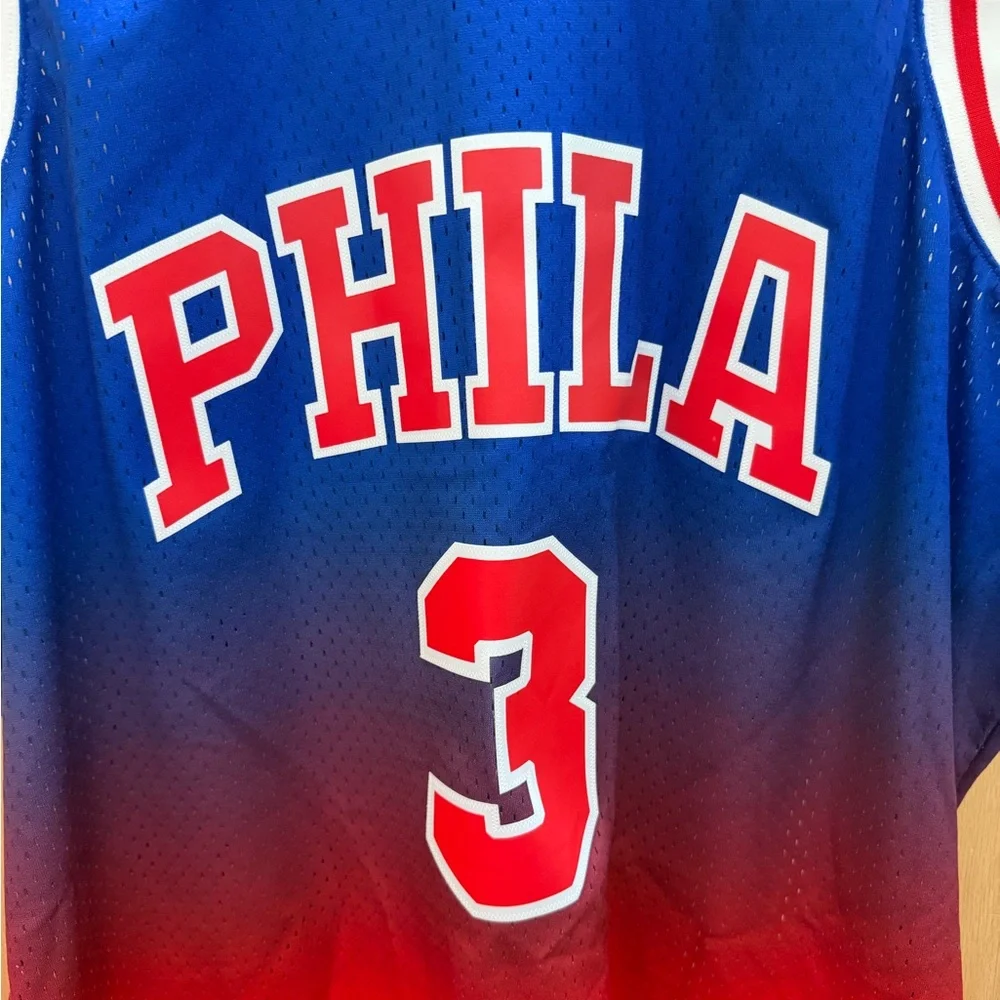 Mitchell & Ness 1996-97 Allen Iverson Philadelphia 76ers Jersey 2XL - Picture 6 of 7